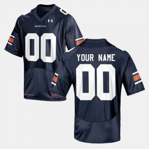 AU #00 Men's Customized Jerseys Navy Embroidery College Football 505767-640