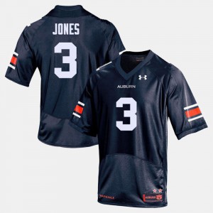 Auburn #3 Men's Jonathan Jones Jersey Navy College Football Player 723705-957