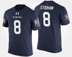 Auburn #8 Mens Jarrett Stidham T-Shirt Navy Player Bowl Game Peach Bowl 336501-605