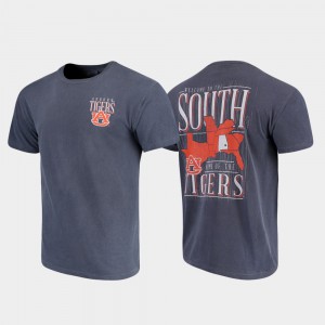 Auburn University Mens T-Shirt Navy Comfort Colors Welcome to the South Official 911851-130