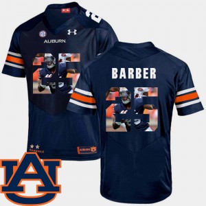 Auburn University #25 Mens Peyton Barber Jersey Navy Stitched Football Pictorial Fashion 316003-776